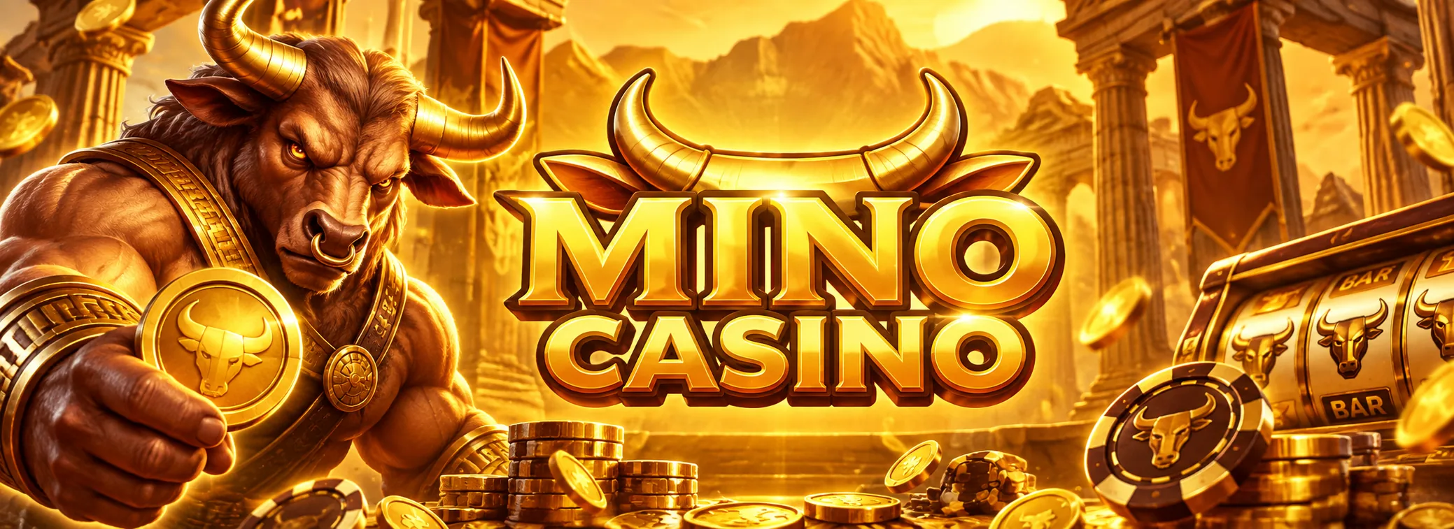 Mino Casino México, bono de bienvenida de $45,000 MXN y 400 giros gratis con temática de Minotauro